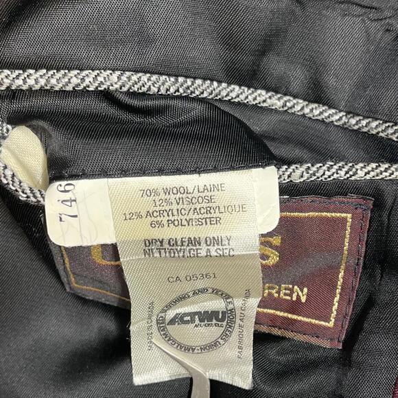 Vintage Chaps Ralph Lauren Union Label Wool Suit Jacket Blazer - Picture 9 of 9